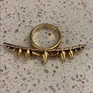 House of Harlow spike and cone ring